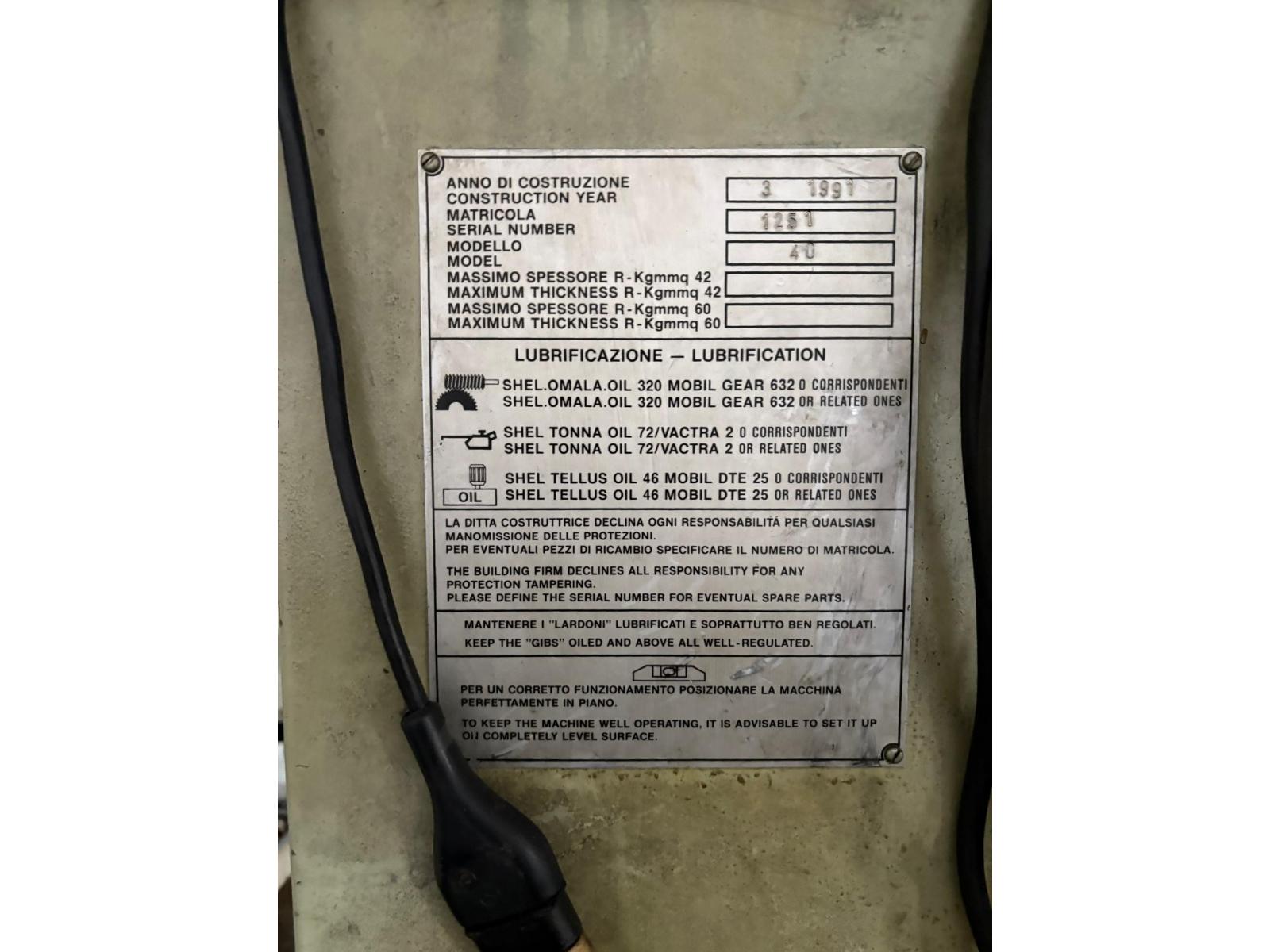 PROFILATRICE PER GRECATO GASPARINI