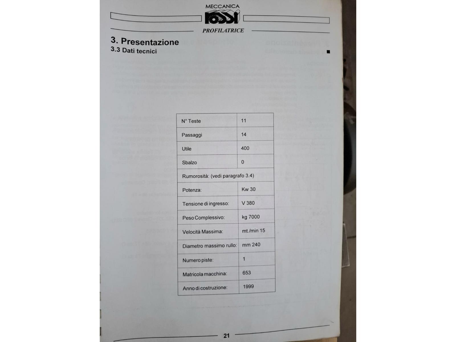 PROFILATRUCE ROSSI 12 PASSAGGI