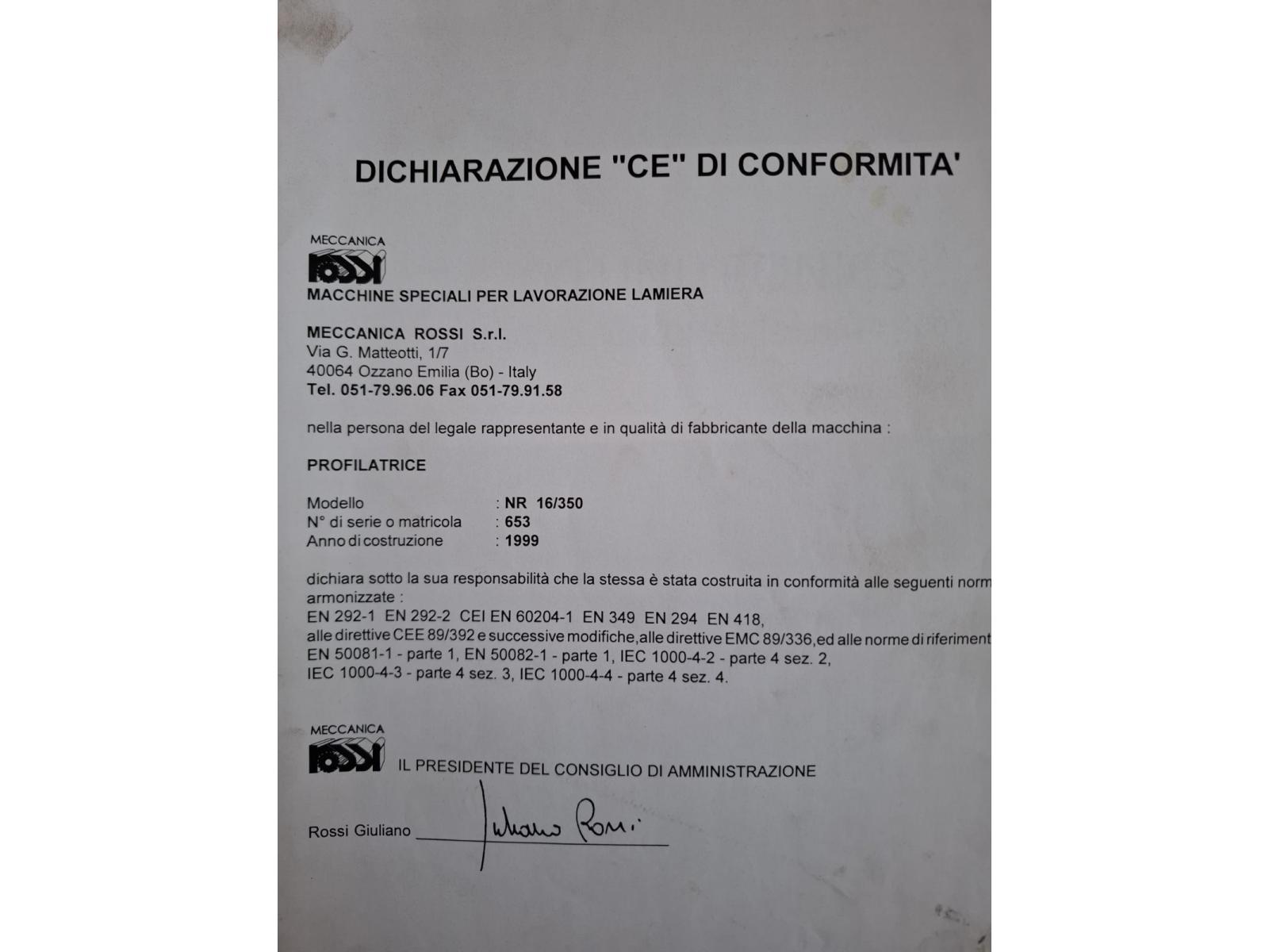 PROFILATRUCE ROSSI 12 PASSAGGI