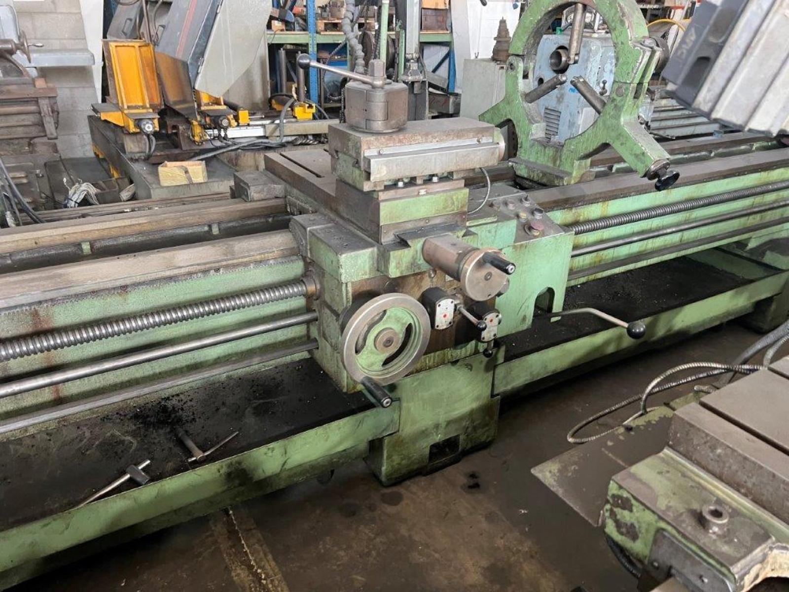 Tornio 5000 x 360 mm foro 105mm completo di accessori e  rapidi     visualizzato