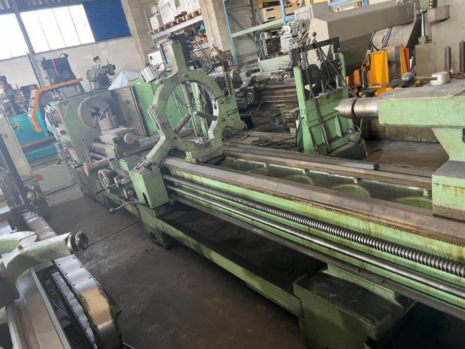 Tornio 5000 x 360 mm foro 105mm completo di accessori e  rapidi     visualizzato