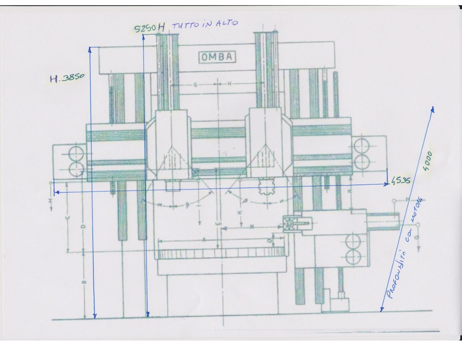 TORNIO VERTICALE OMBA TV 215 CNC